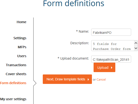 Form Definitions