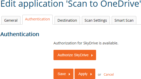 OneDrive Authentication