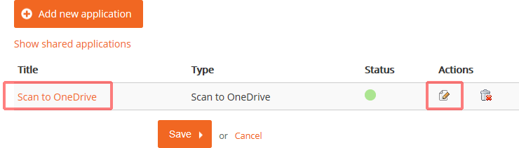 Scan to OneDrive